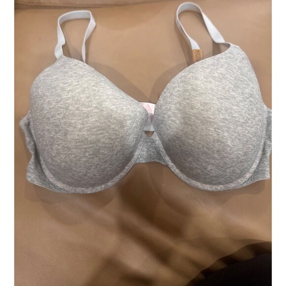 PINK Victoria's Secret Other - Wear Everywhere Push-Up Bra 36DD Gray & Pink Victorias Secret Adjustable Straps